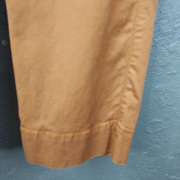 Cabi Cargo Pants Women's 6 Paper Bag Chino Cashew Brown Canvas High Rise no belt - Picture 11 of 15